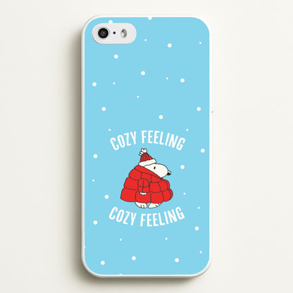 Cozy Feeling Cartoon Beagle Puffer Jacket iPhone 5 / 5s / SE 2016 Case