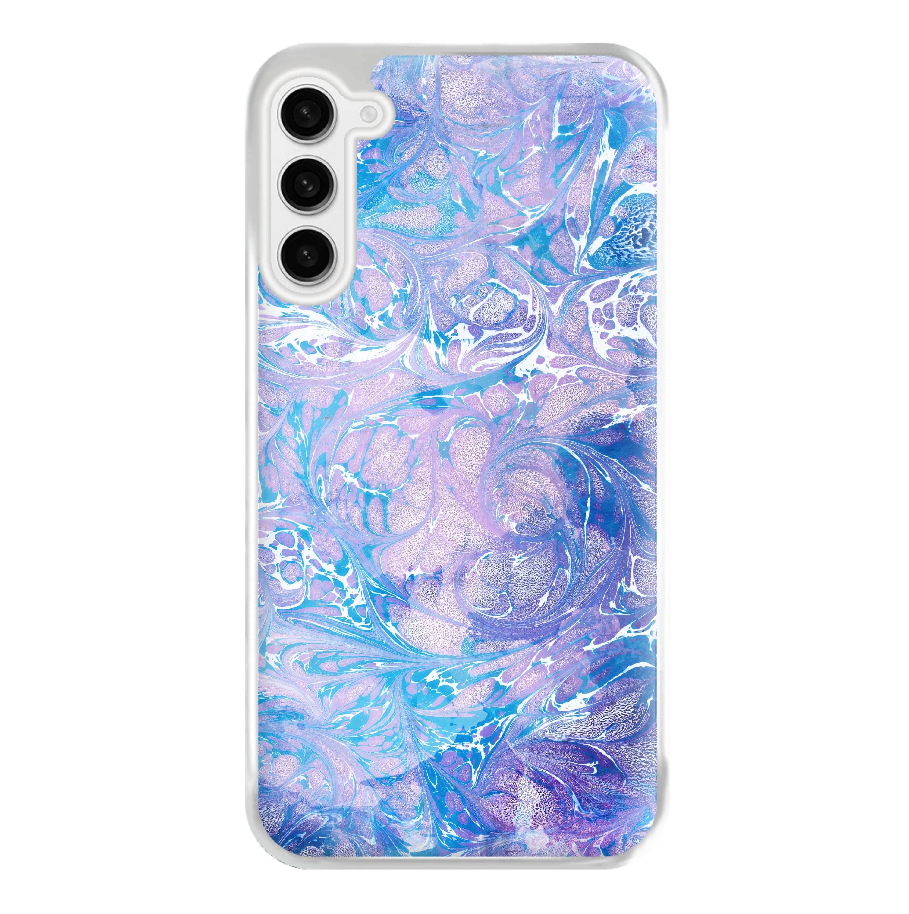 Sea Blue Swirly Marble Phone Case