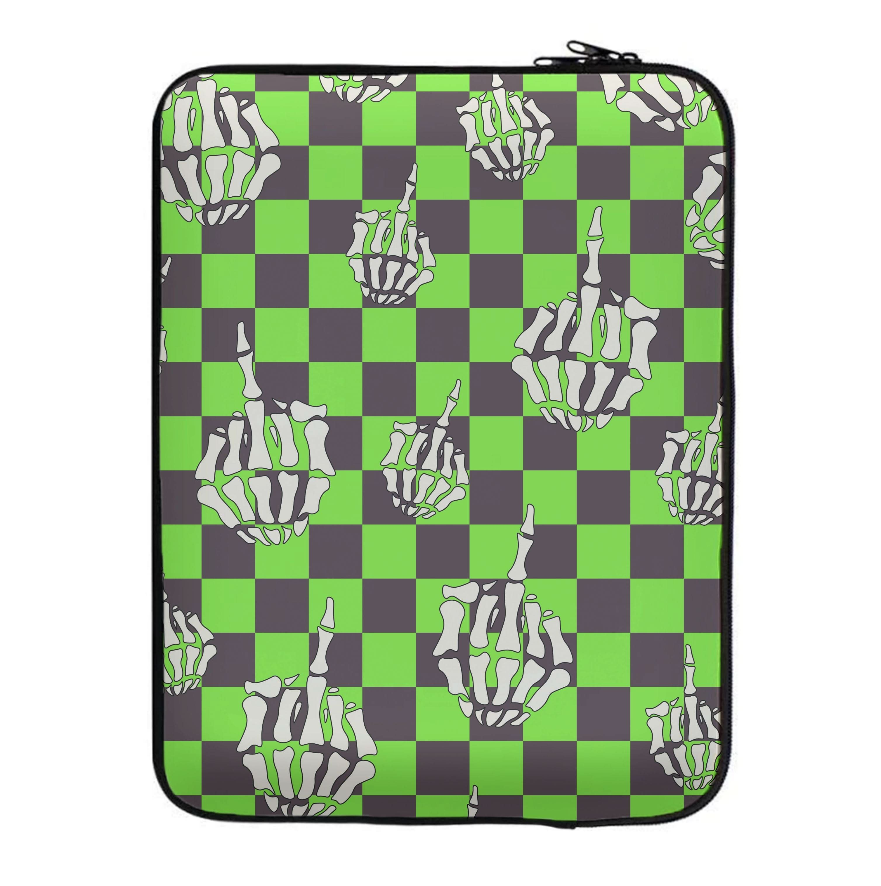 Green Middle Finger Laptop Sleeve