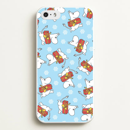 Present And Snowflakes Moom Pattern iPhone 5 / 5s / SE 2016 Case