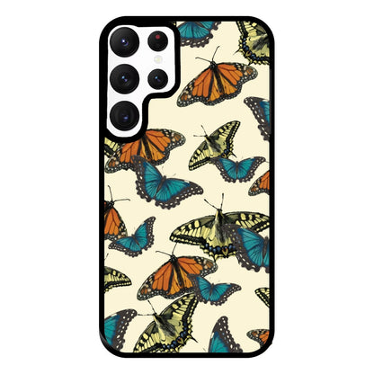 Butterfly Assortment Pattern Galaxy S22 Ultra Case