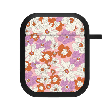 Retro Flowers - Floral Patterns AirPods Case