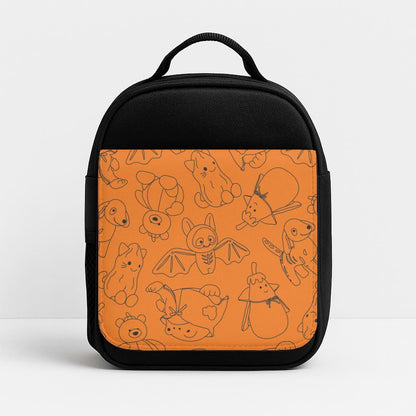 Halloween Plushies Pattern I - Halloween Insulated Lunch Bag