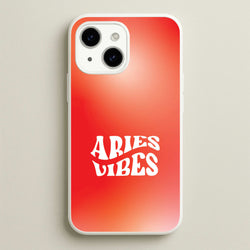 Aries Vibes Gradient Zodiac iPhone 14 Plus Case
