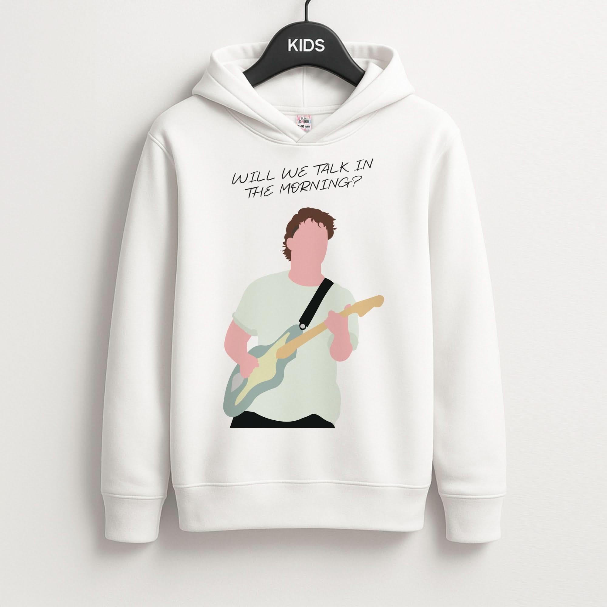 Will We Talk In The Morning Yellow Kids Hoodie