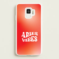 Aries Vibes Gradient Zodiac Galaxy S9 Case