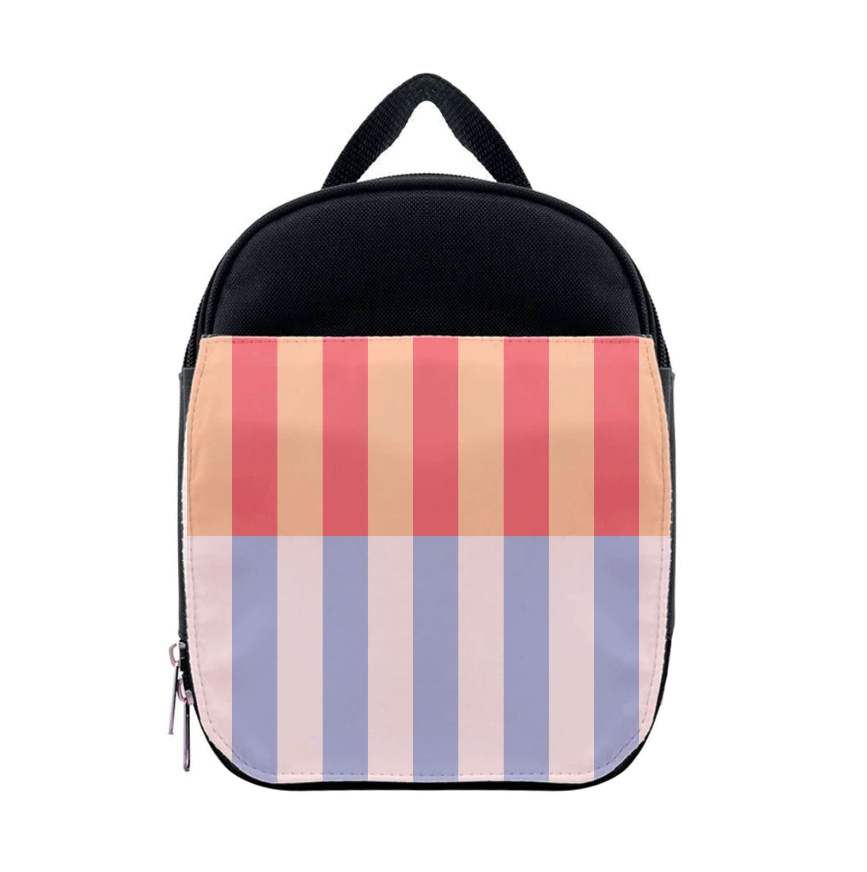 Multicoloured Pinstripe Abstract Pattern Lunchbox