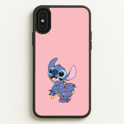 Cute Blue Alien Fairylights iPhone XS Max Case