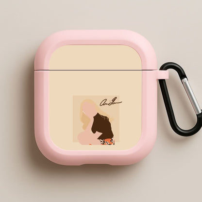 Vintage Pose Pink AirPods Case