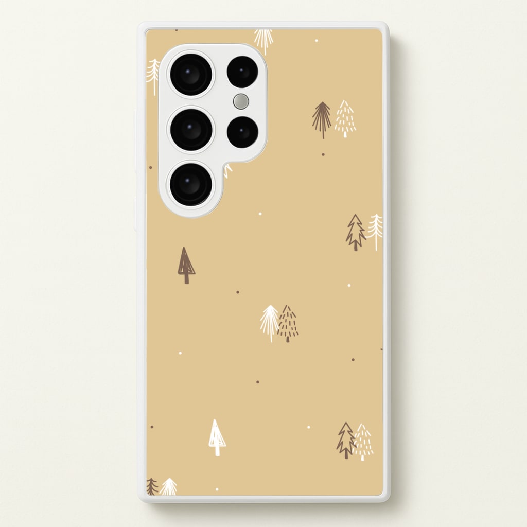 Minimal Christmas Trees Pattern Galaxy S24 Ultra Case