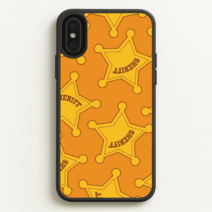 Sheriff Badge Pattern iPhone XS Max Case