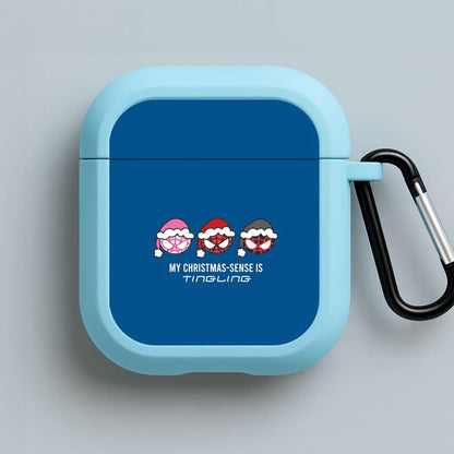 Spider Hero Christmas Sense Blue AirPods Case