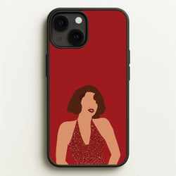 Red Sparkly Dress iPhone 13 Case