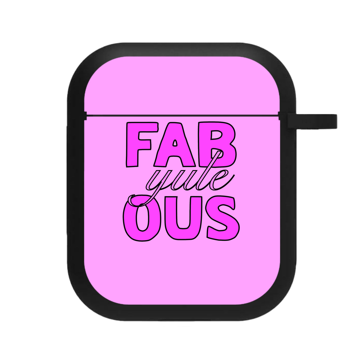 Fab-Yule-Ous Pink - Christmas Puns AirPods Case