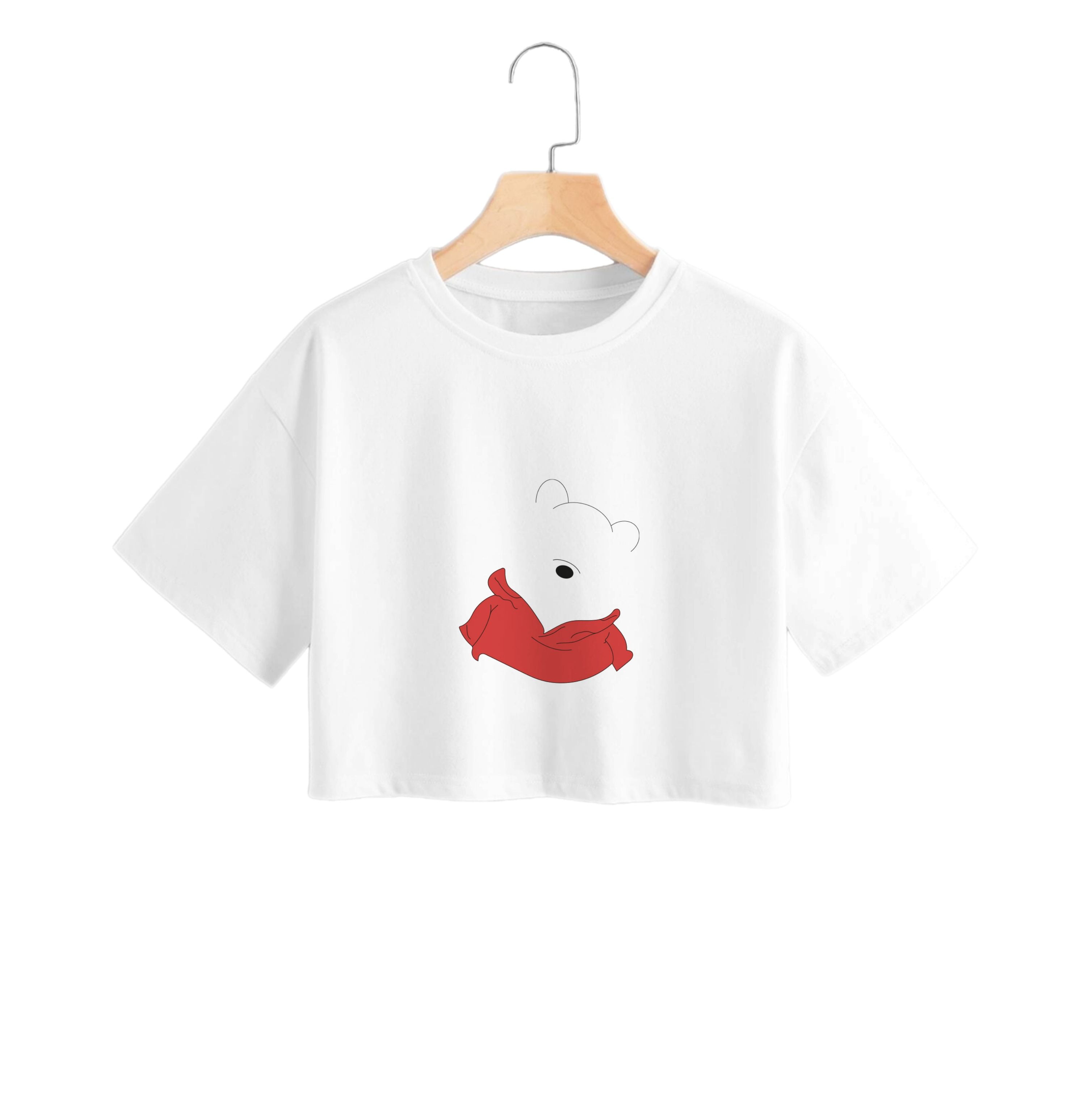 Faceless Yellow Bear Crop Top