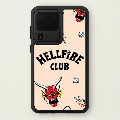 Hellfire Club Icons Collage Peach Galaxy S20 Ultra Case