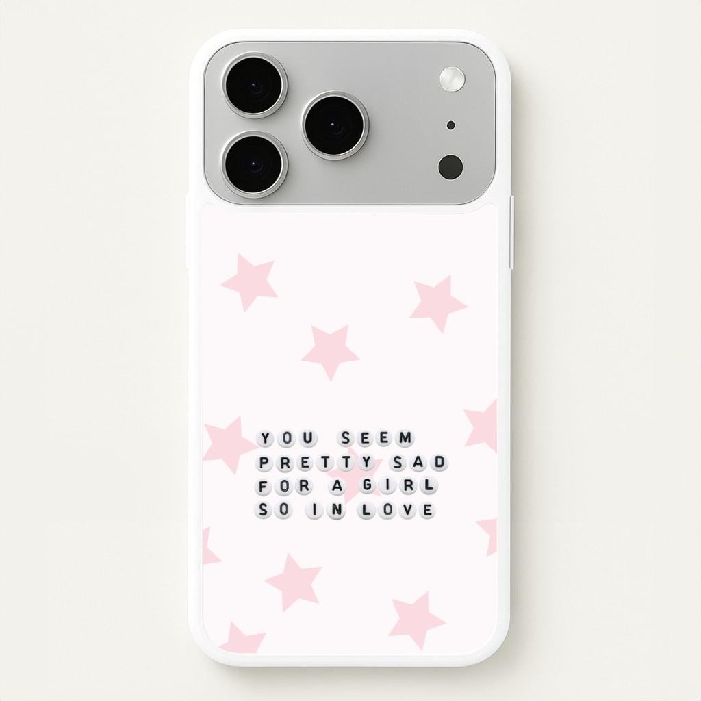 Pretty Sad Letter Beads iPhone 17 Pro Case