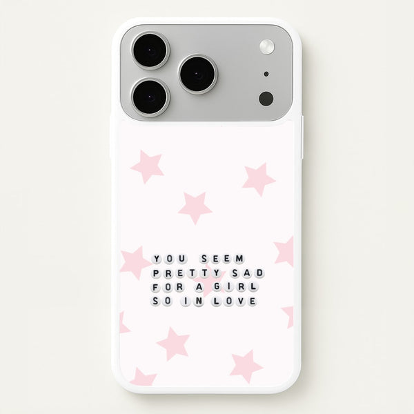 Pretty Sad Letter Beads iPhone 17 Pro Max Case