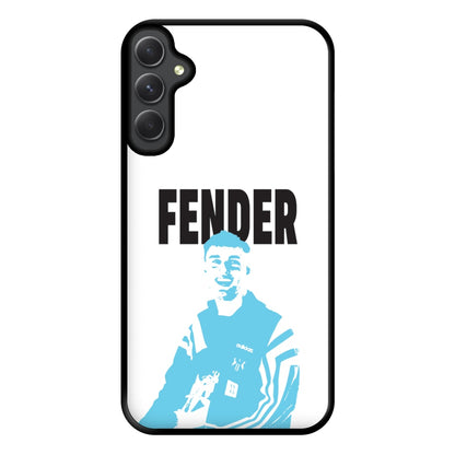 Fender Silhouette Blue Galaxy A34 Case