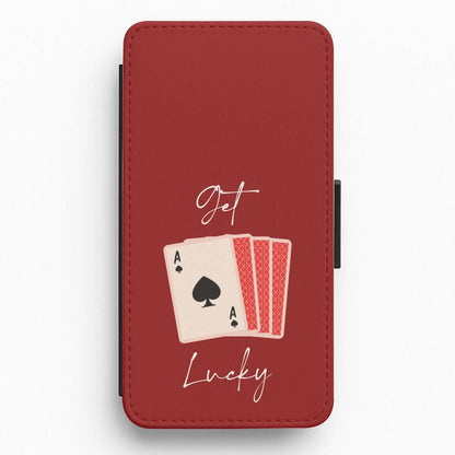 Get Lucky Set Of Cards Flip / Wallet Phone Case