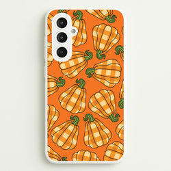 Tartan Pumpkins Pattern Galaxy S23FE Case