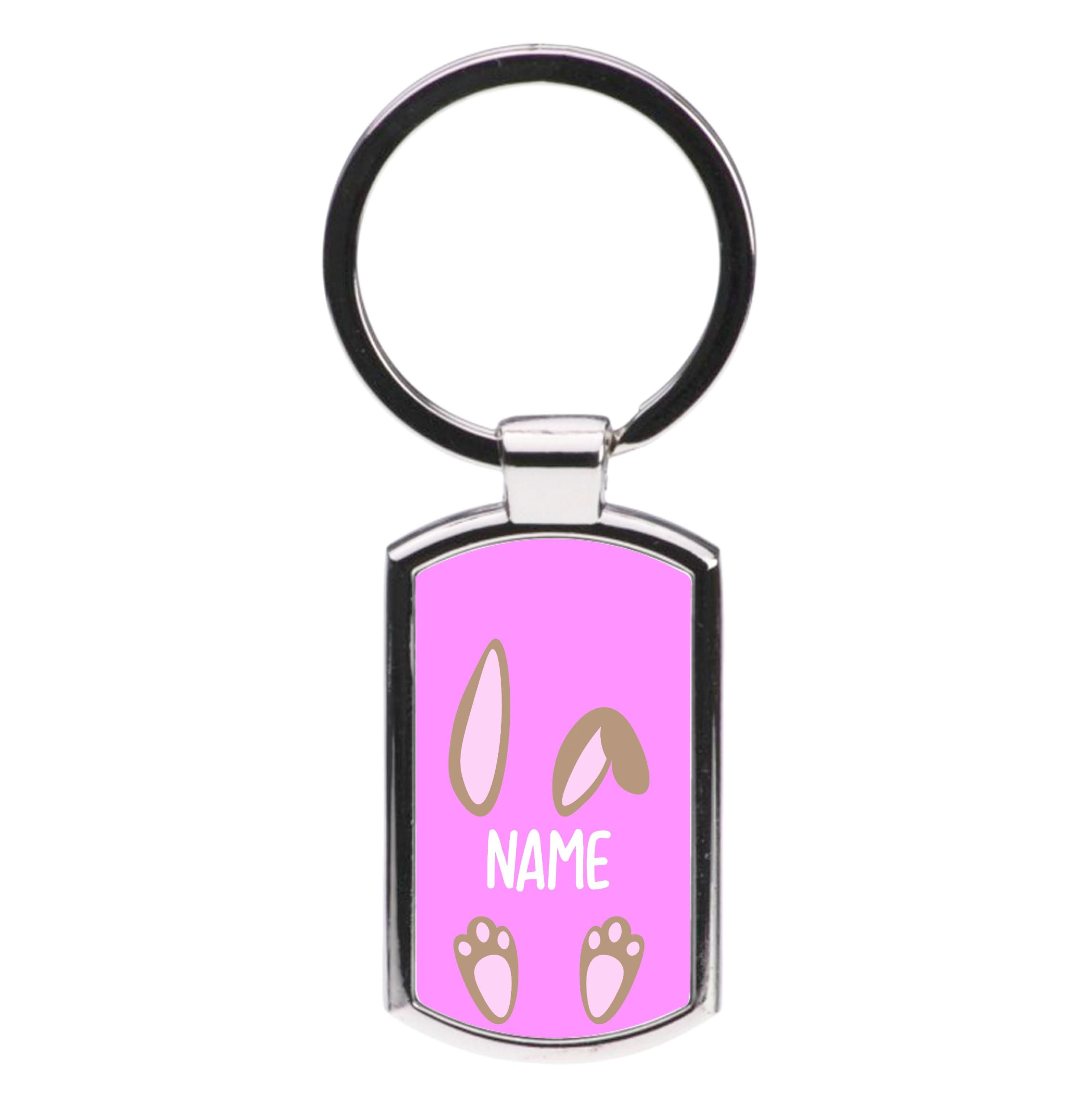 Brown Bunny Personalised Luxury Keyring