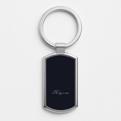 The Boy Is Mine Silver Metal Keyring