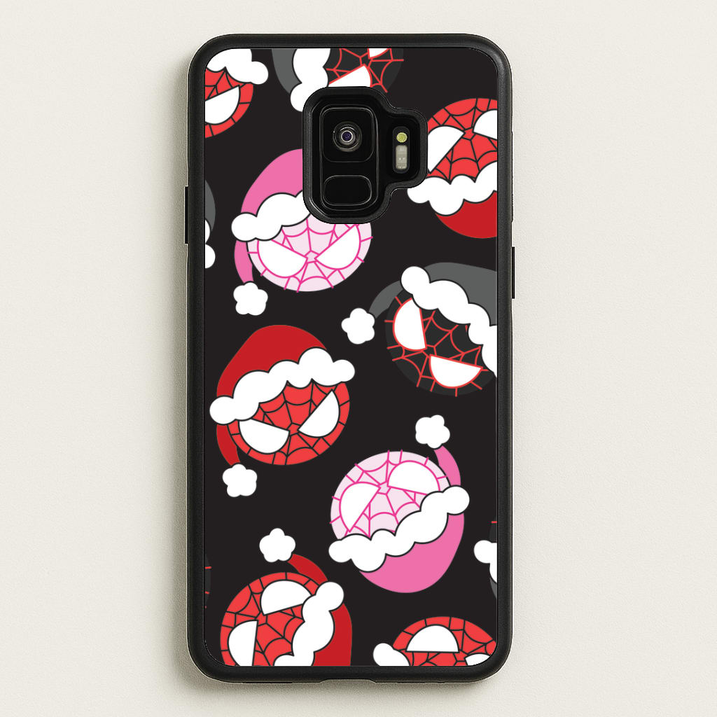 Spider Heroes Christmas Pattern Galaxy S9 Case