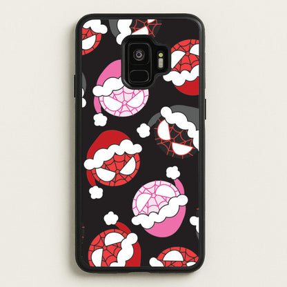 Spider Heroes Christmas Pattern Galaxy S9 Case