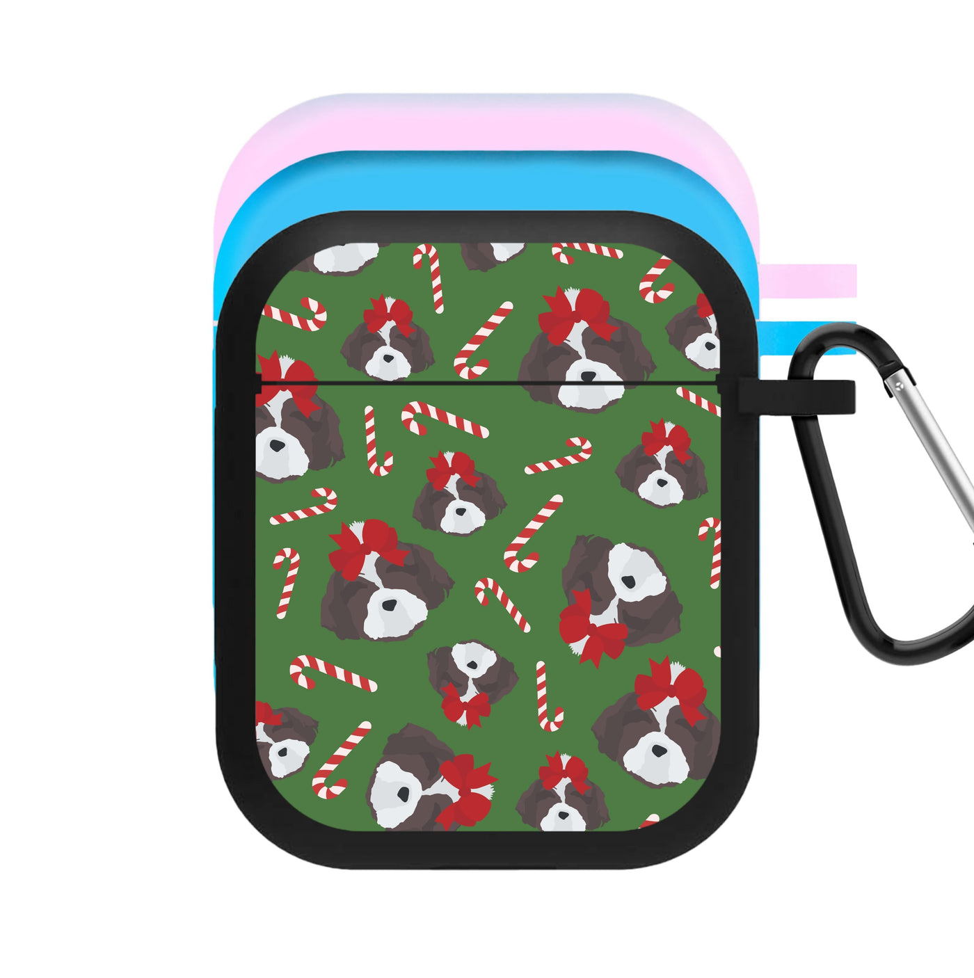 Dog Christmas Pattern AirPods Case