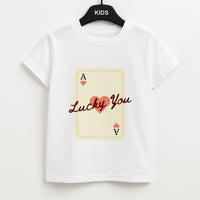 Lucky You Card Kids T-Shirt