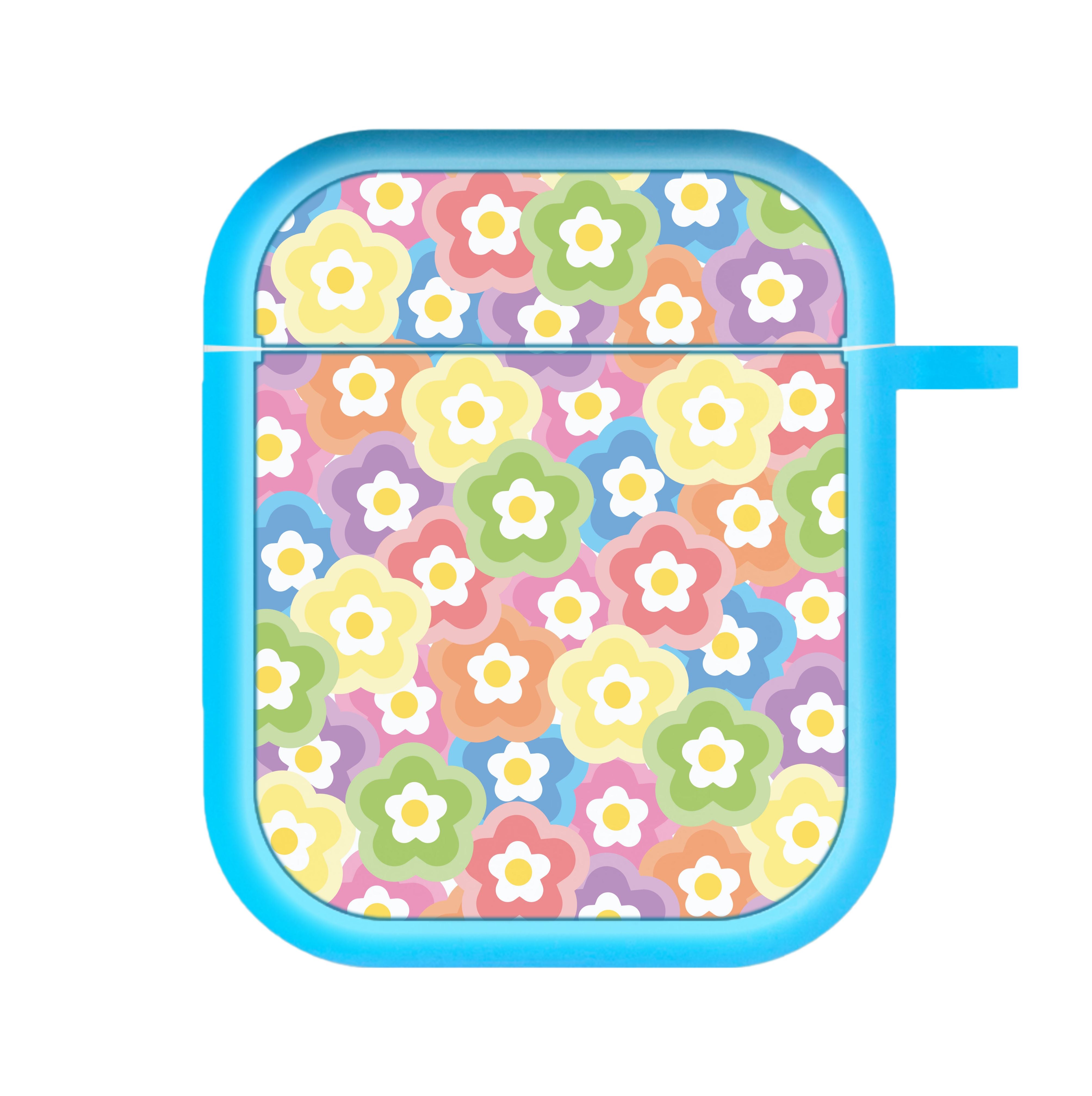 Psychedelic Flowers - Floral Patterns AirPods Case