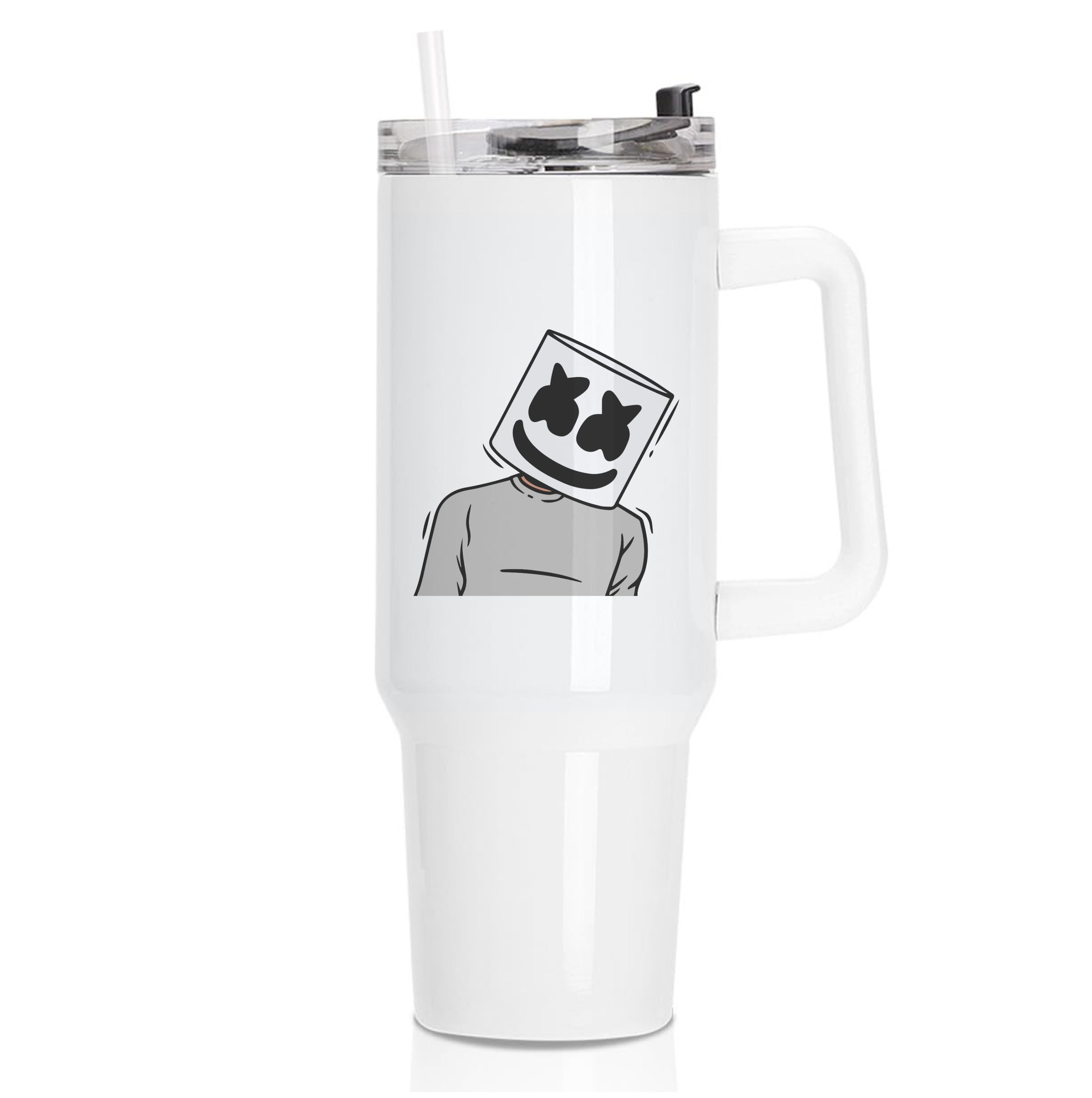 Grey Shirt - White Helmet DJ Tumbler