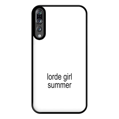Lorde Girl Summer Huawei P20 Pro Case
