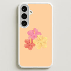 Hibiscus Sunset Galaxy S25FE Case