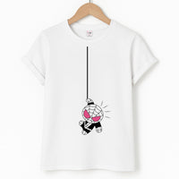 Pink Hanging Spider Hero  T-Shirt
