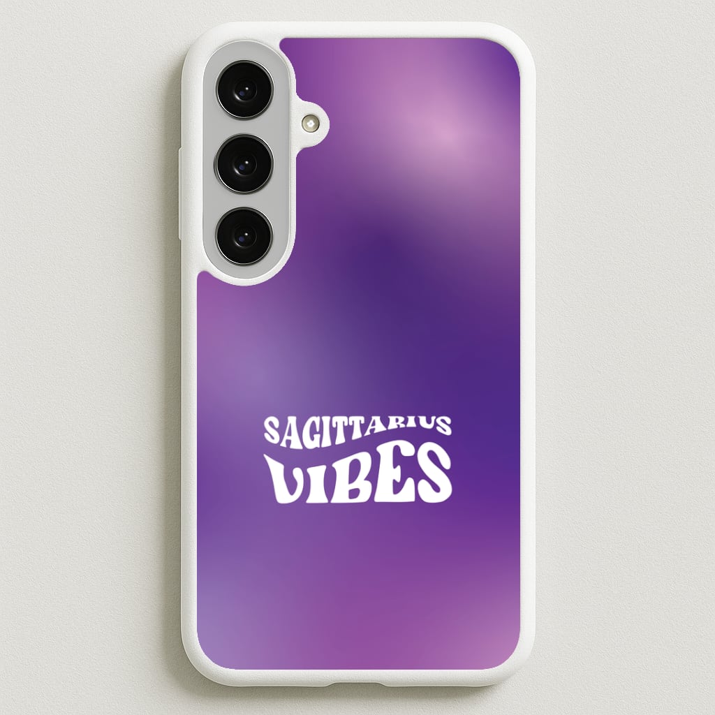 Sagittarius Vibes Gradient Zodiac Galaxy S25FE Case