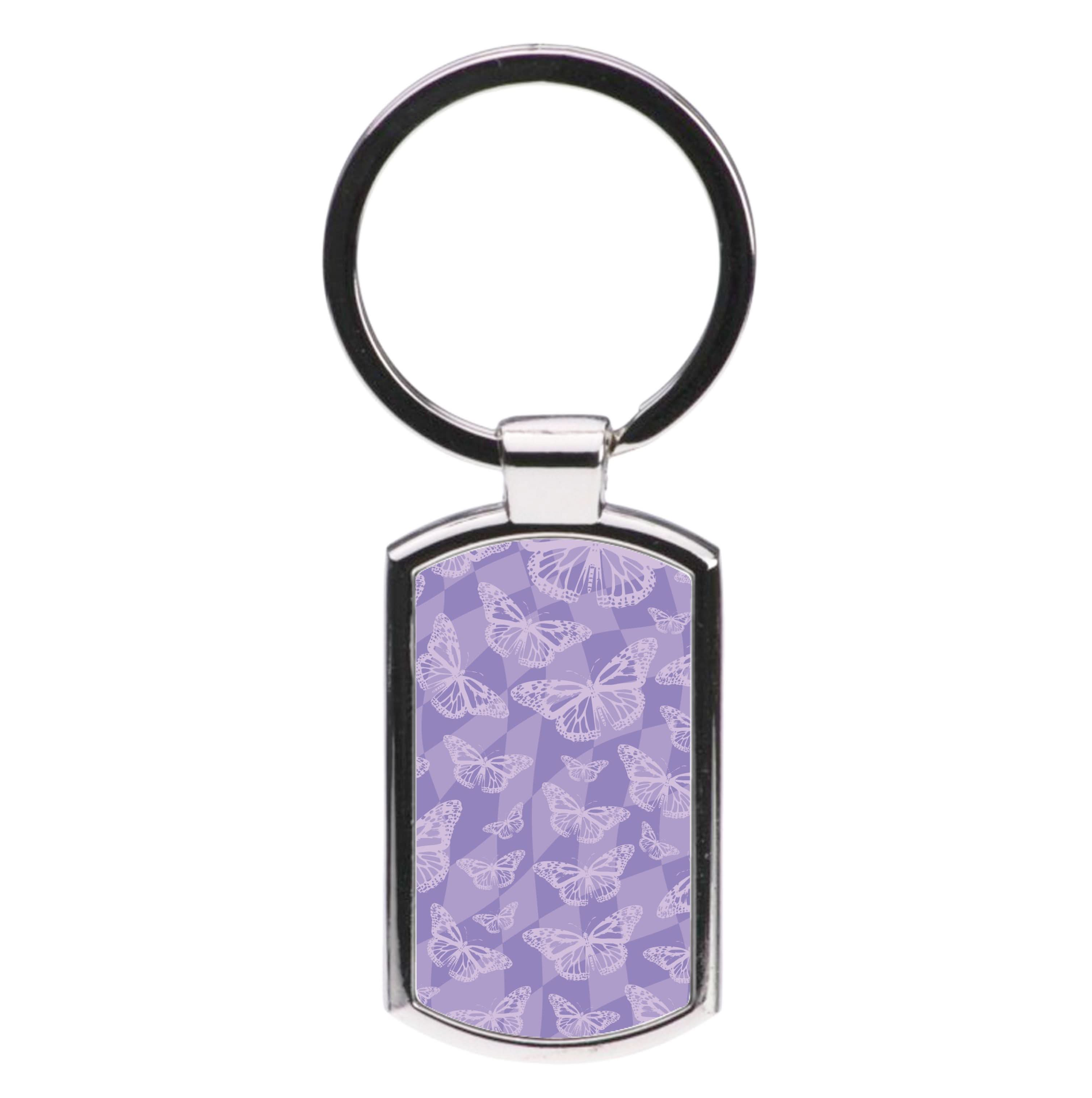 Abstract Butterflies Pattern Luxury Keyring