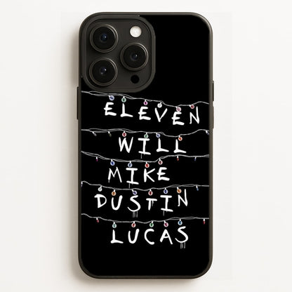 Eleven, Will, Mike, Dustin & Lucas Phone Case for iPhone, Samsung Galaxy and Google Pixel