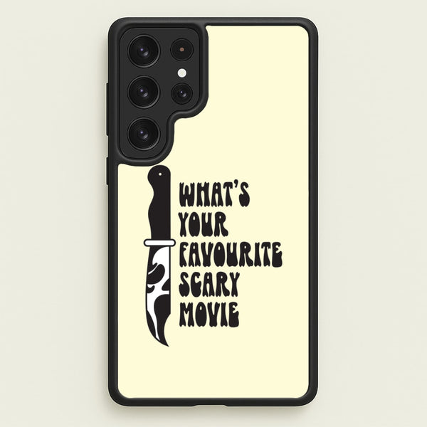 What's Your Favourite Scary Movie Trippy Galaxy S22 Ultra Case
