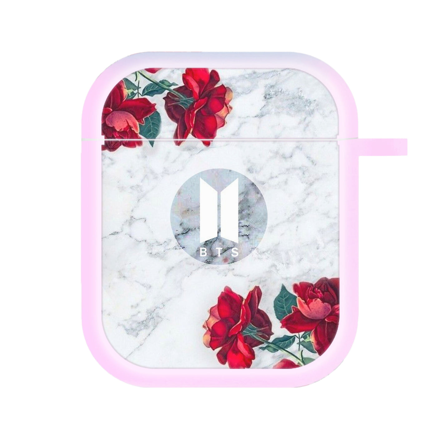 BTS Logo Marble Roses AirPods Case