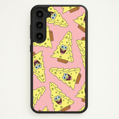 Christmas Tree Cartoon Sponge Pattern Galaxy S23 Case