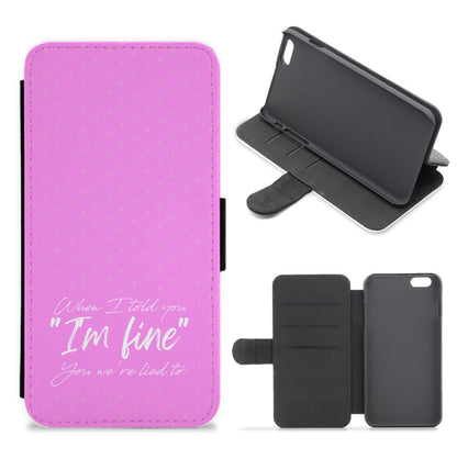 I'm Fine - Abrams Flip / Wallet Phone Case