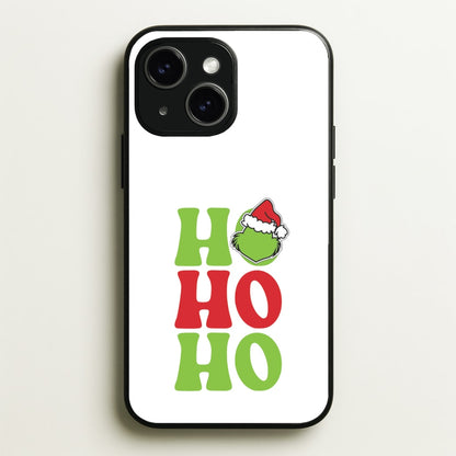 Green Ho Ho Ho iPhone 15 Case