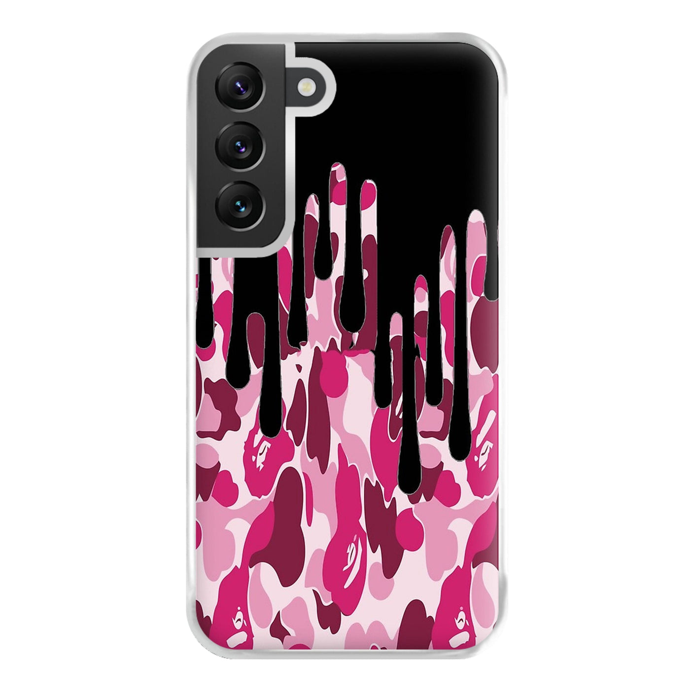 Kylie Jenner - Black & Pink Camo Dripping Cosmetics Phone Case