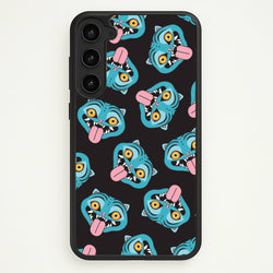Demon Cat Pattern Galaxy S23 Case