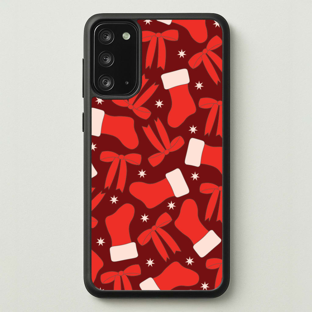 Stockings And Bows Pattern Galaxy Note 20 Case