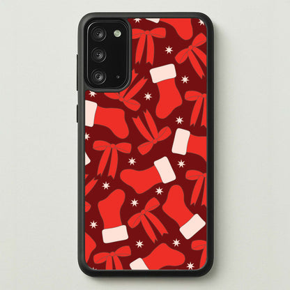 Stockings And Bows Pattern Galaxy Note 20 Case