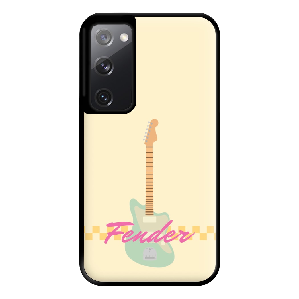 Blue Guitar Fender Galaxy S20FE Case