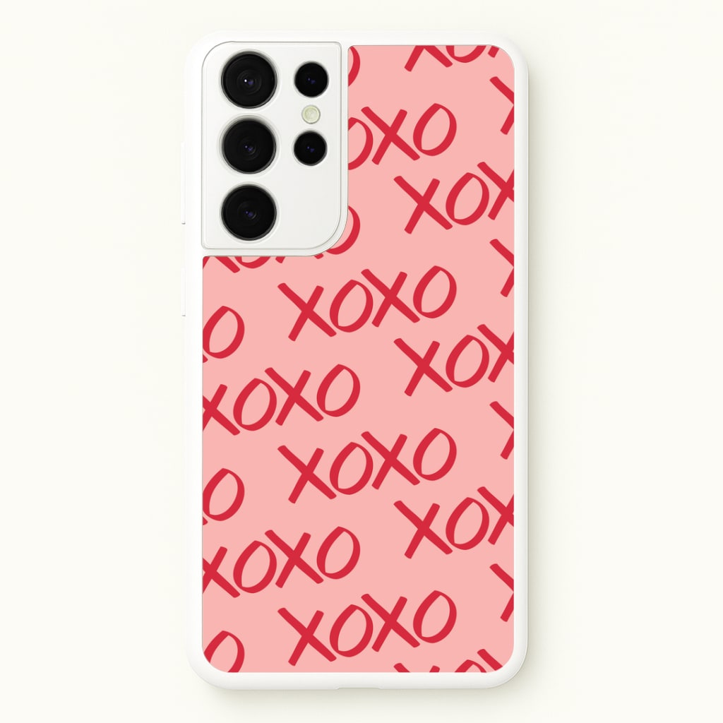 XOXO Pattern Galaxy S21 Ultra Case